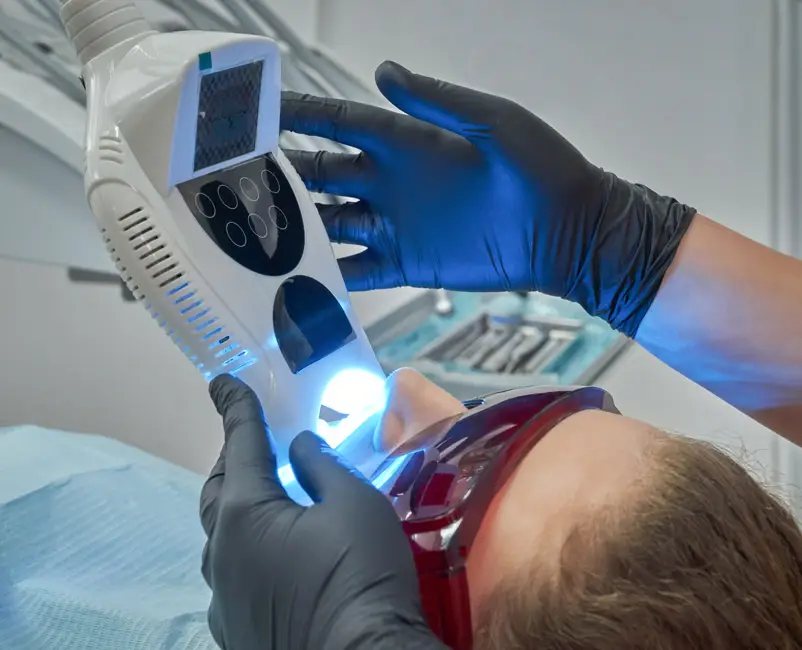 teeth whitening procedure